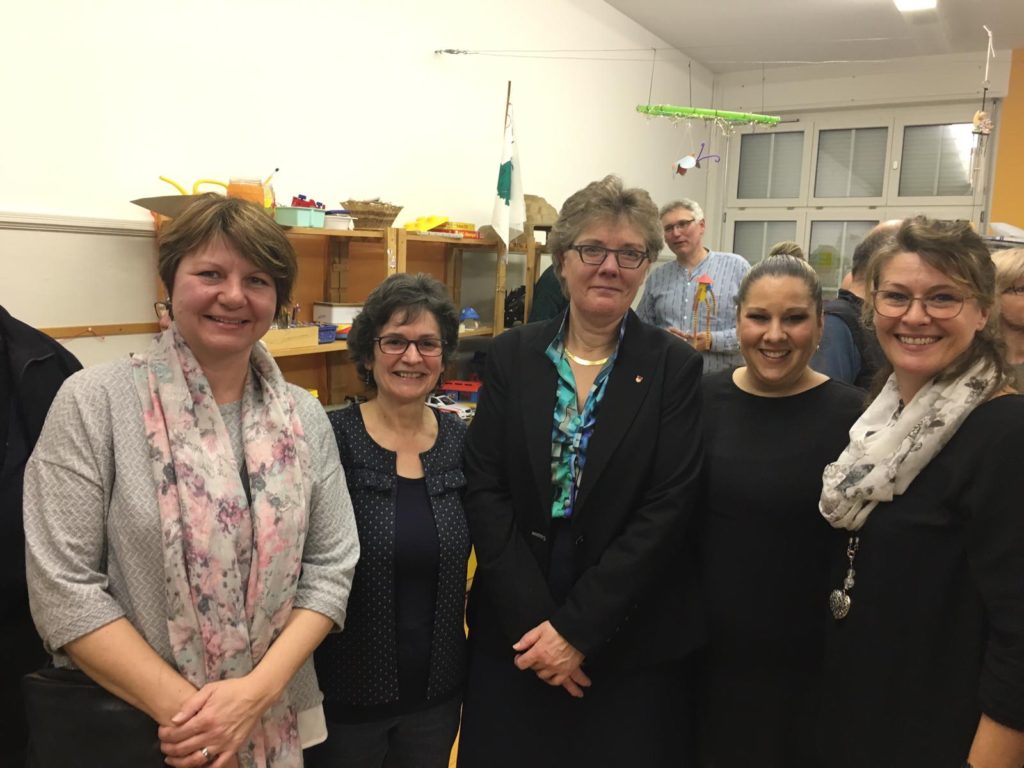 Mitarbeiterinnen der Verwaltung: Claudia Henz, Ruth Jeker, Susanne Koch, Carmen Oruc-Haberthür